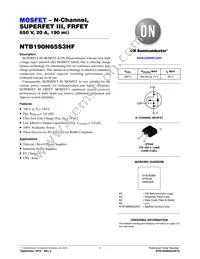 NTB190N65S3HF Datasheet Cover