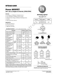 NTD4815NHT4G Datasheet Cover