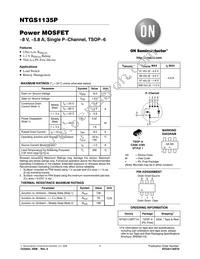 NTGS1135PT1G Datasheet Cover