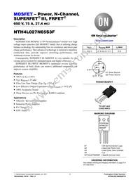 NTH4L027N65S3F Datasheet Cover