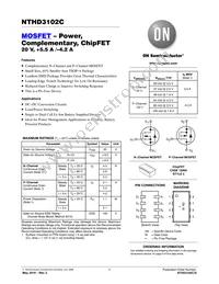 NTHD3102CT1G Datasheet Cover