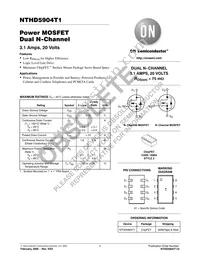 NTHD5904T1 Datasheet Cover