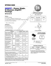 NTHS4166NT1G Datasheet Cover