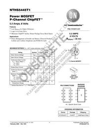 NTHS5445T1 Datasheet Cover