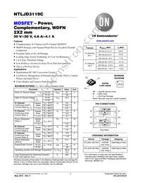 NTLJD3119CTAG Datasheet Cover