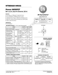 NTMD6601NR2G Datasheet Cover