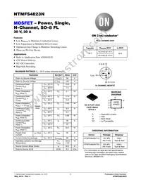 NTMFS4823NT3G Datasheet Cover