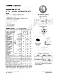 NTMFS4825NFET3G Datasheet Cover