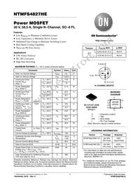 NTMFS4827NET3G Datasheet Cover