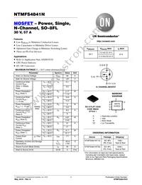 NTMFS4841NT3G Datasheet Cover