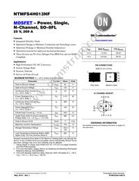 NTMFS4H013NFT1G Datasheet Cover