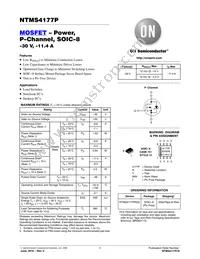 NTMS4177PR2G Datasheet Cover