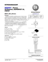 NTP095N65S3HF Datasheet Cover