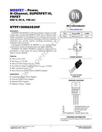 NTPF190N65S3HF Datasheet Cover