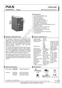 NTPS-48-10 Datasheet Cover