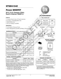 NTQD4154ZR2 Datasheet Cover