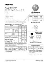 NTS4172NT1G Datasheet Cover