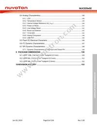 NUC029NAN Datasheet Page 5