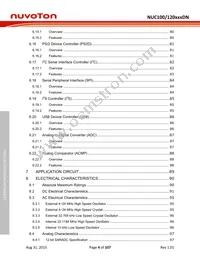 NUC120RD2DN Datasheet Page 4