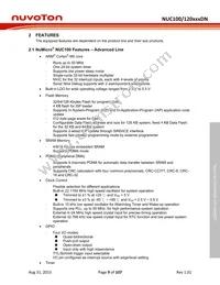 NUC120RD2DN Datasheet Page 9
