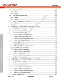 NUC123SC2AN1 Datasheet Page 4