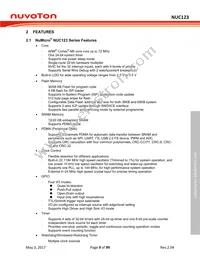 NUC123SC2AN1 Datasheet Page 9