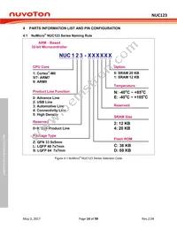 NUC123SC2AN1 Datasheet Page 14
