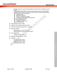 NUC125SC2AE Datasheet Page 15