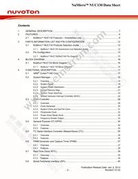 NUC130VE3CN Datasheet Page 2