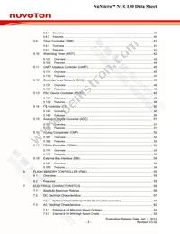NUC130VE3CN Datasheet Page 3