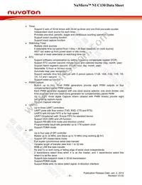 NUC130VE3CN Datasheet Page 9