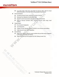 NUC130VE3CN Datasheet Page 18