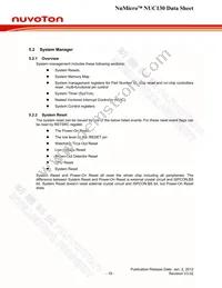 NUC130VE3CN Datasheet Page 19