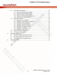 NUC140RE3CN Datasheet Page 4
