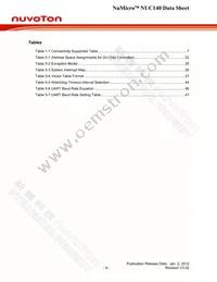 NUC140RE3CN Datasheet Page 6