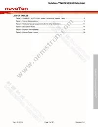 NUC230VE3AE Datasheet Page 7