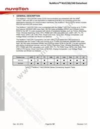 NUC230VE3AE Datasheet Page 8