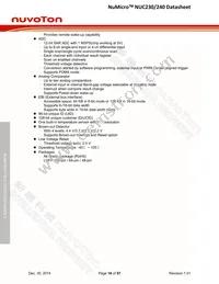 NUC240SE3AE Datasheet Page 16