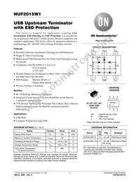 NUF2015W1T2G Datasheet Cover