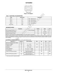 NUF4000MUT2G Datasheet Page 2