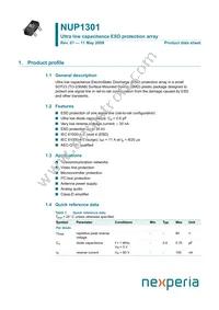 NUP1301 Datasheet Cover