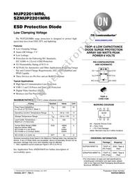 NUP2201MR6T1 Datasheet Cover