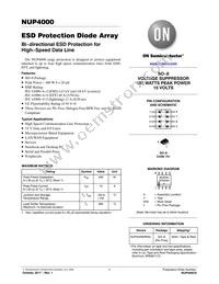 NUP4000DR2G Datasheet Cover