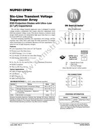 NUP6012PMUTAG Datasheet Cover