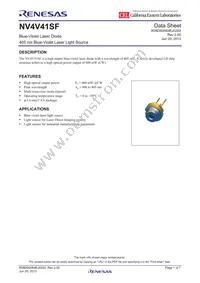 NV4V41SF-A Datasheet Cover
