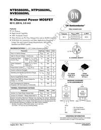 NVB5860NLT4G Datasheet Cover