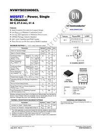 NVMYS025N06CLTWG Datasheet Cover