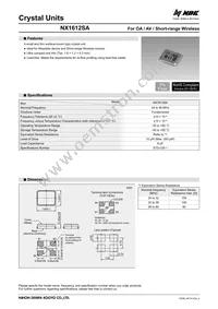 NX1612SA-50M-EXS00A-CS08403 Datasheet Cover