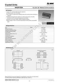 NX2012SA-32.768K-STD-MUB-1 Datasheet Cover