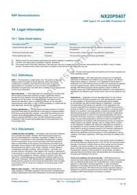 NX20P0407UKAZ Datasheet Page 16